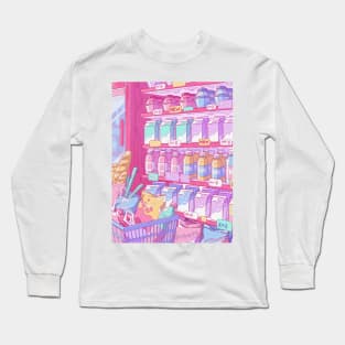 The cute grocery store, snacks and drinks Long Sleeve T-Shirt